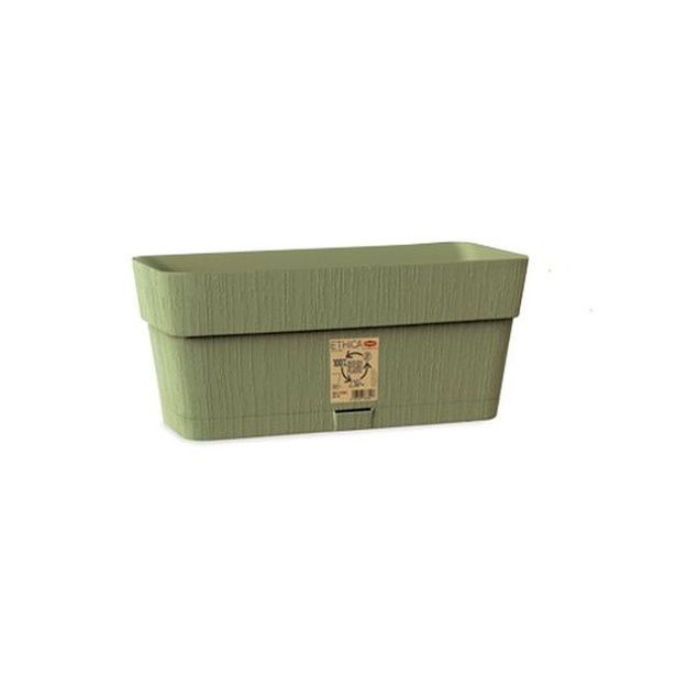 truhlík 30cm OLIV.ZELENÁ ETHICA+miska, š13,v12cm, plast