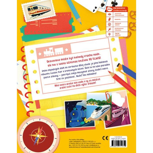 Knižka na cesty VLAKOM – Stop nude: kvízy, rébusy, hry
