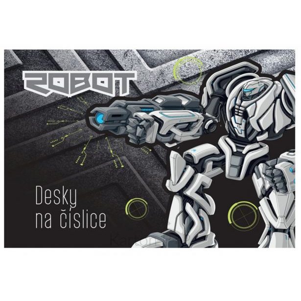 Desky na číslice Robot 3-98917