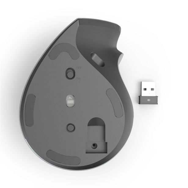 Hama vertikální bezdrátová Multi Device myš EWM-700R, nabíjecí, tichá, podsvícená