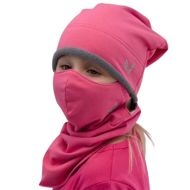 ESITO Zimní čepice spadená Růžová