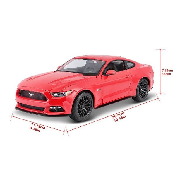Maisto Maisto - 2015 Ford Mustang GT, červená, 1:18