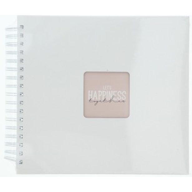 Hama album klasické spirálové FINE ART 28x24 cm, 50 stran, bílá, bílé listy