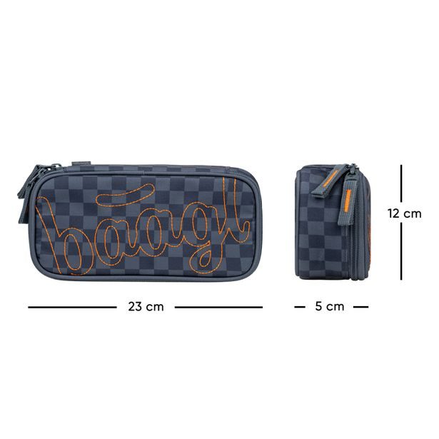 BAAGL Školní penál etue Ska modrý GRS