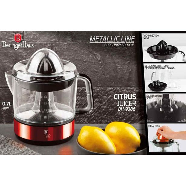 BERLINGERHAUS Lis na citrusy elektrický Burgundy Metallic Line BH-9386