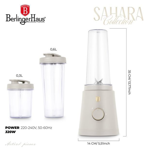 BERLINGERHAUS Mixér smoothie maker s lahví Sahara Collection BH-9876
