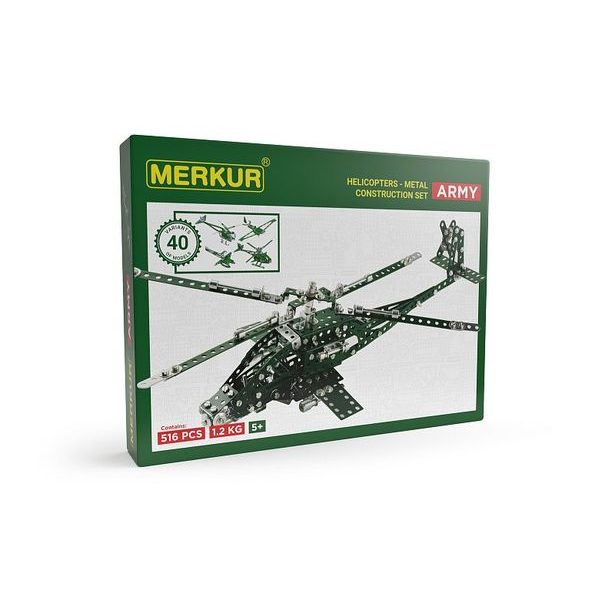 Merkur Helikopter Set, 515 dílů, 40 modelů