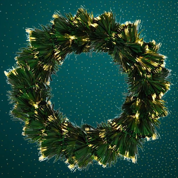 HOMESTYLING Vánoční věnec s LED osvětlením 50 cm KO-AFB000240