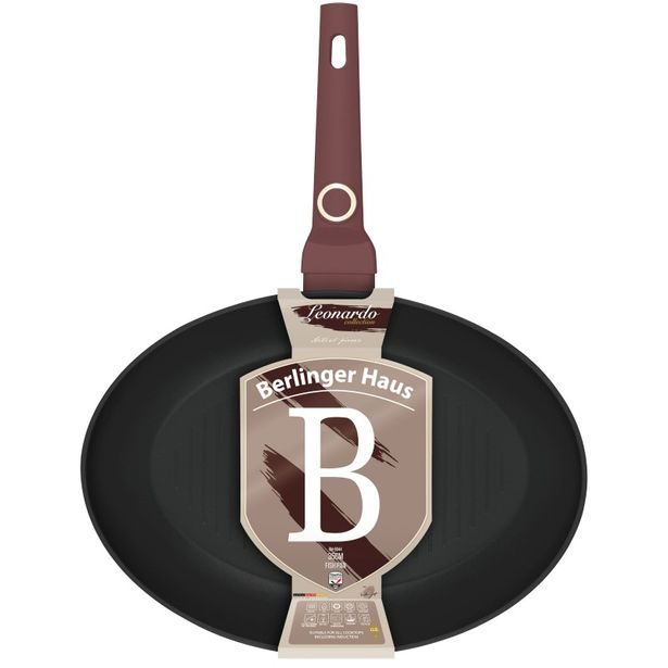 BERLINGERHAUS Pánev na ryby s titanovým povrchem 35x25 cm Leonardo Collection BH-8044