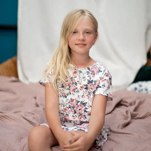 ESITO Dívčí noční košile Kouzelná Růže - slonová kost