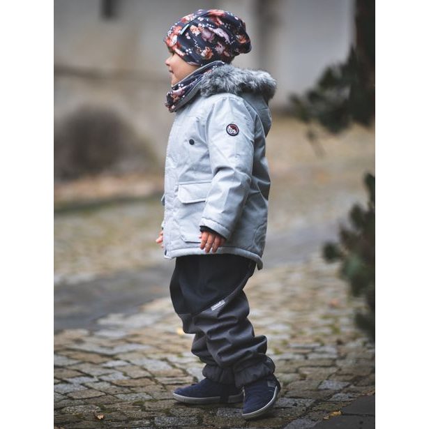 Unuo, Batolecí softshellové oteplovačky se sherpou Light, Černá Žíhaná, Šedá Žíhaná