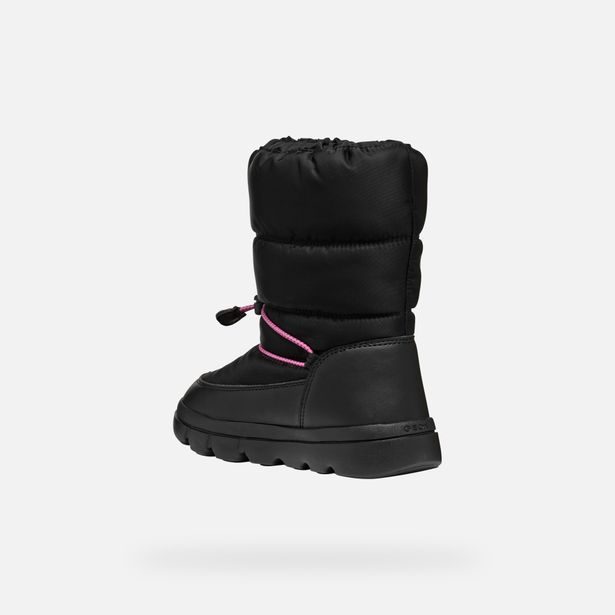 Černá dívčí zimní obuv Geox Willaboo B A