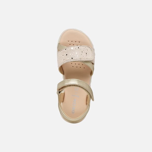 Zlaté dívčí sandály Geox Sandal Haiti