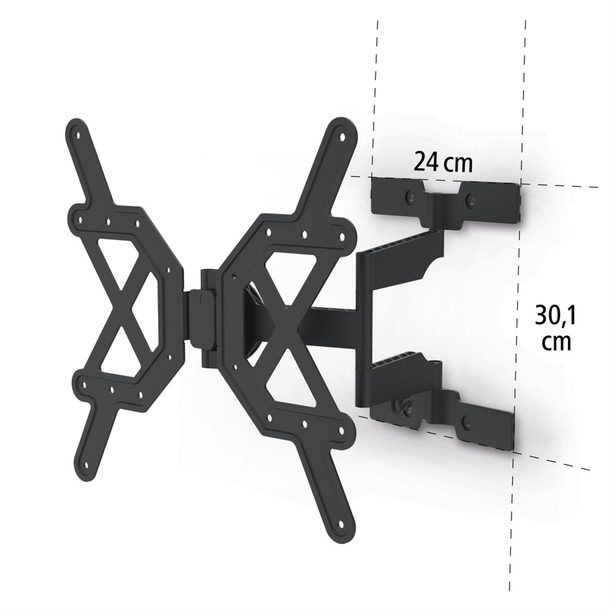 Hama nástěnný držák TV Ultraslim, 400x400, pohyblivý