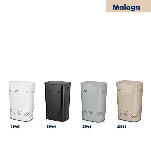 KELA Koš na prádlo sedací Malaga kovový bílý 39,5x29,5x57,5cm KL-23963