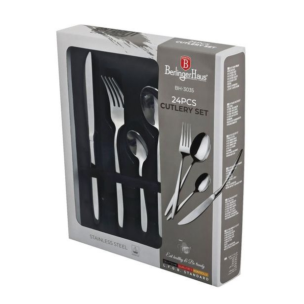 BERLINGERHAUS Sada příborů nerez 24 ks leštěná BH-3035