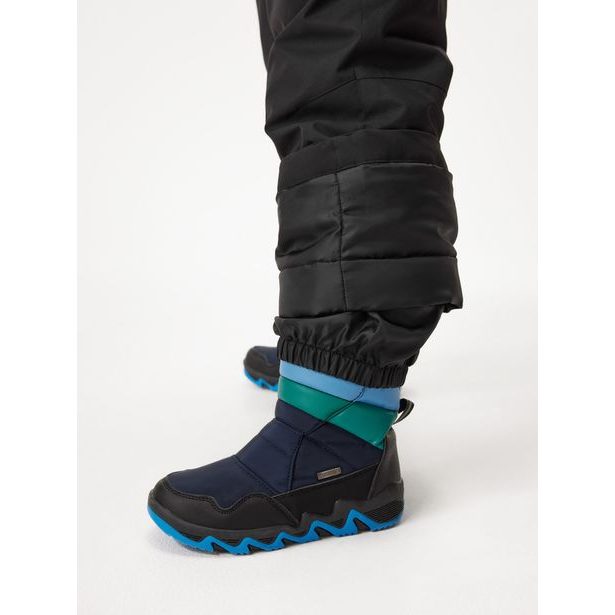 Unuo Dětské zimní rostoucí oteplovačky Ski, Černá