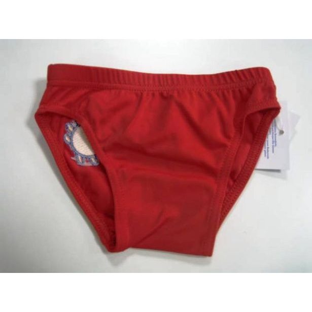 Plavky dětské 2613 01 červené-rak