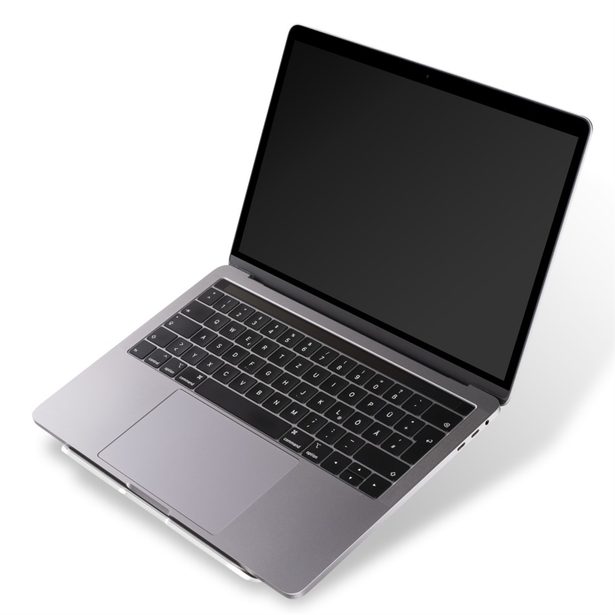 Hama Aluminium, stojan na notebook, od 28 cm (11") do 40 cm (15,6"), skládací, hliníkový, stříbrný