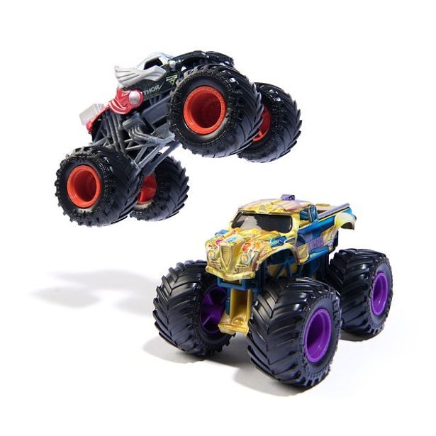 SpinMaster MONSTER JAM - sběratelský kovový model auta Monster Truck, Marvel, set 2 modelů, assort, 1:64