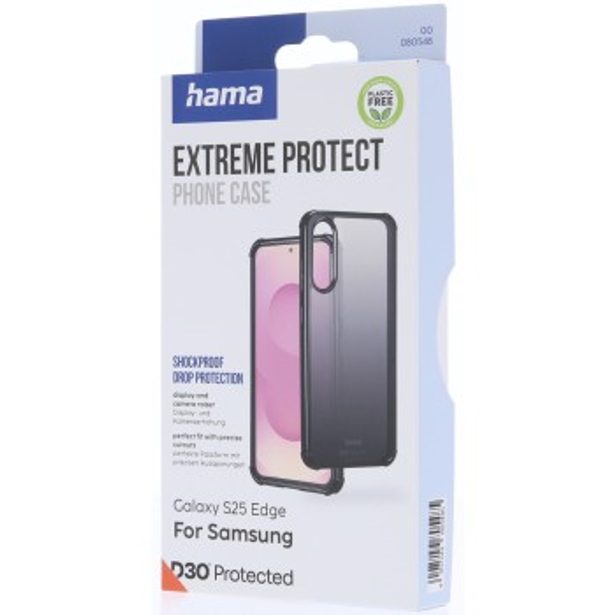 Hama Extreme Protect, kryt pro Samsung Galaxy S25 Edge, D3O®, černý