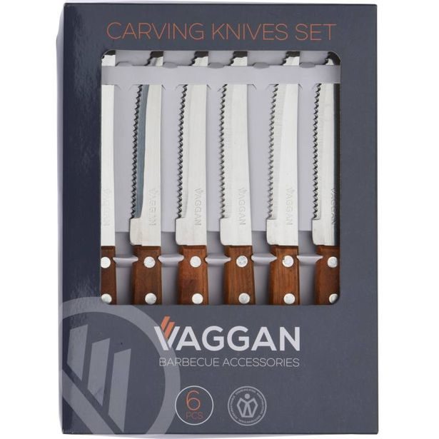 EXCELLENT HOUSEWARE Nůž steakový sada 6 ks VAGGAN BBQ KO-404003140