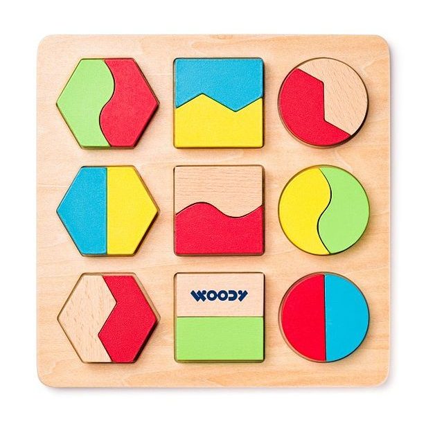 Destička s geometrickými tvary