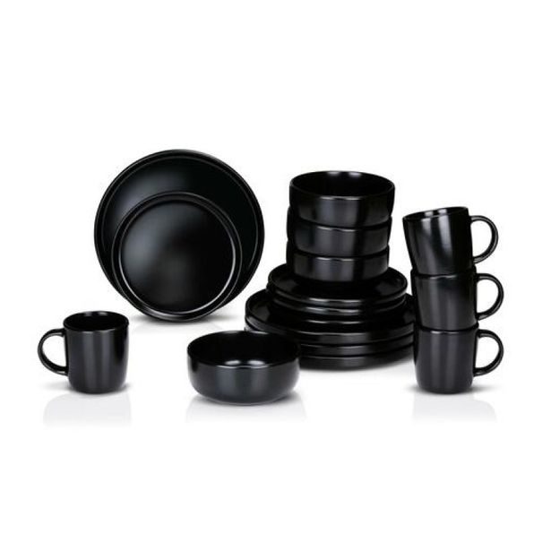 EDCO Jídelní sada talířů 16 ks kamenina ED-250049