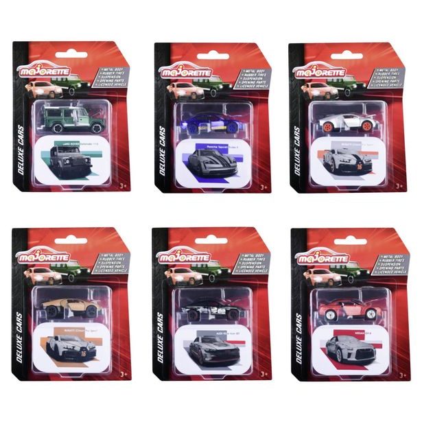 Autíčko Deluxe Cars,7,5 cm, 6 druhů