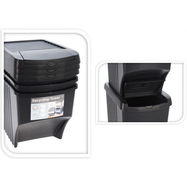 EXCELLENT HOUSEWARE Odpadkový koš na tříděný odpad sada 3 ks KO-Y54230540