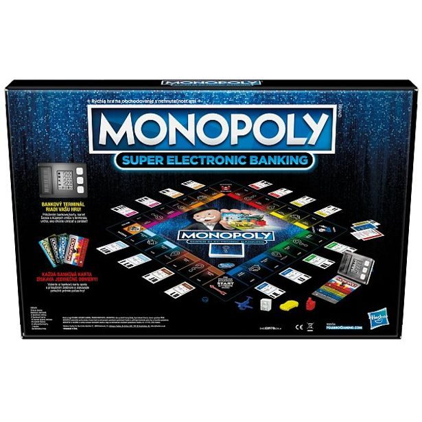 Hasbro gaming MONOPOLY Super Elektronické bankovnictví SK verze