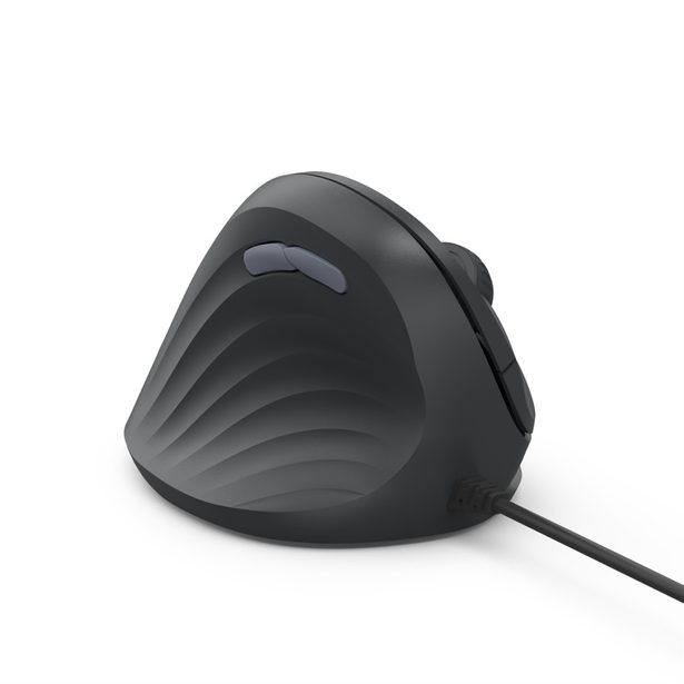 Hama vertikální ergonomická kabelová myš ECM-500L, pro leváky, černá