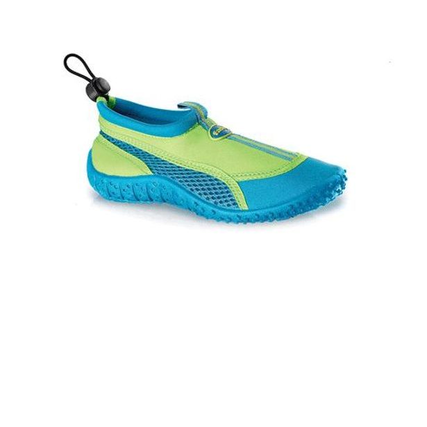 Detská obuv, boty do vody - Aqua shoes - Fashy 7495 tyrkys/zelená