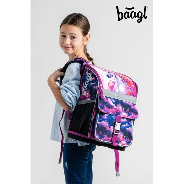 BAAGL 3 SET Zippy Jednorožec Království: aktovka, penál, sáček