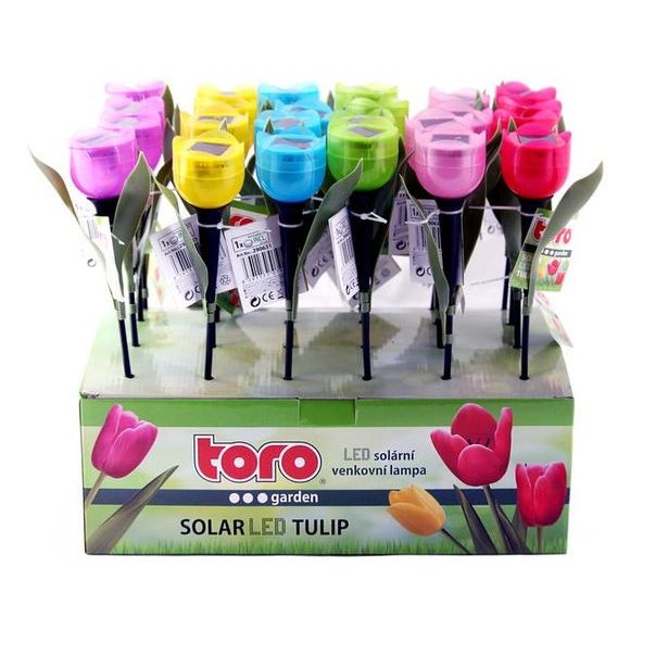 TORO SOLÁRNÍ LED LAMPA TULIPÁN, 5,5X5,5X30.5 CM_hamashop