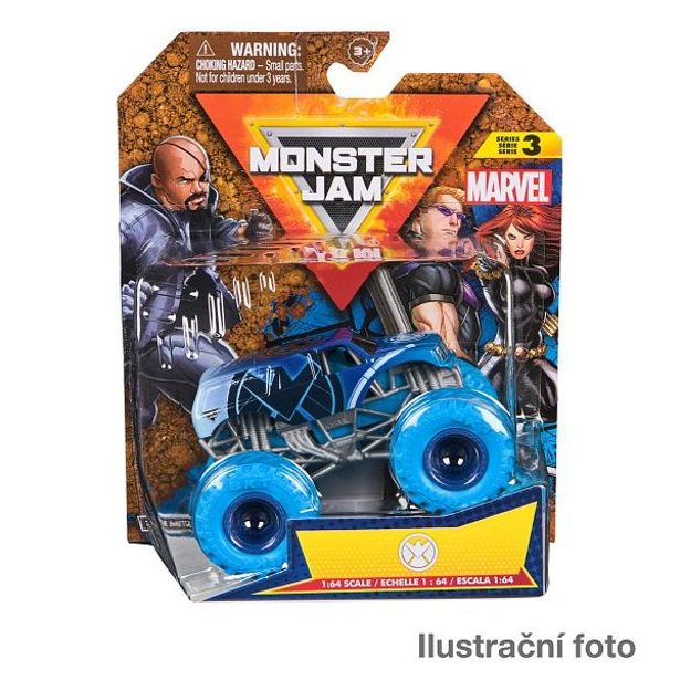 SpinMaster MONSTER JAM - sběratelský kovový model auta Monster Truck, Marvel, assort, 1:64