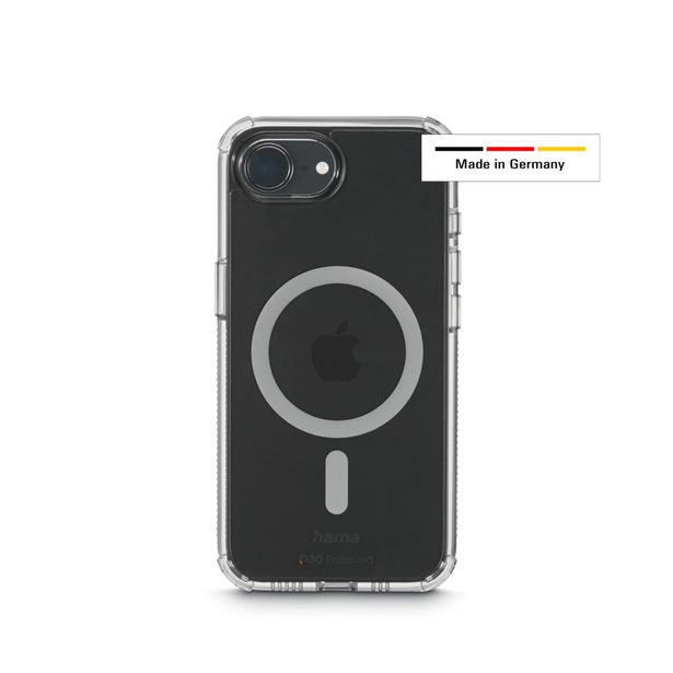 Hama Extreme Protect, kryt pro Apple iPhone 16e, magnetický, D3O®, nežloutne, průhledný