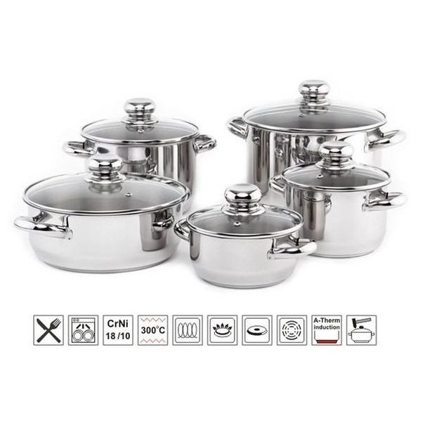 sada nádobí 10-díl. PREMIUM, NR