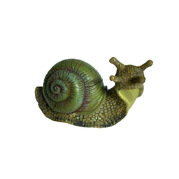 dekorace ŠNEK lezoucí 7x11,5cm, v.9cm, DB, polyresin