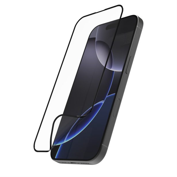 Hama Super Hybrid, nerozbitné ochranné sklo na displej pro Apple iPhone 16 Pro Max, licence D3O®