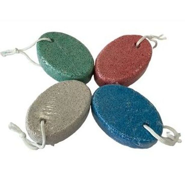 pemza ovál, 10x5,5cmx2,5cm, přírodní, závěs