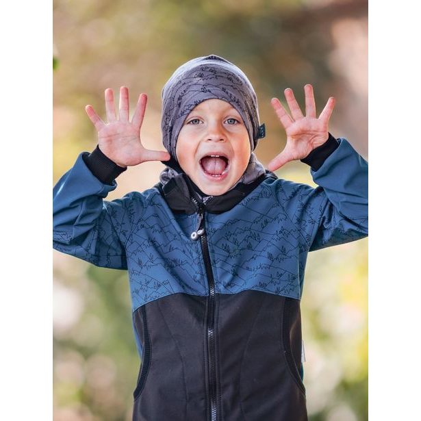 Unuo, Dětská čepice fleecová spadená, Hory