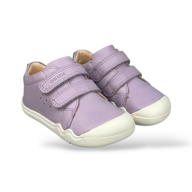 Fialové dívčí barefoot tenisky Geox Steppieup