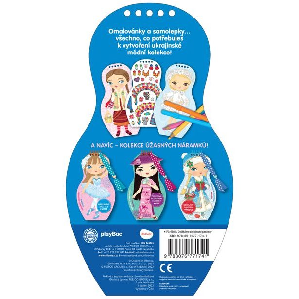 Oblékáme ukrajinské panenky ALINA – Omalovánky