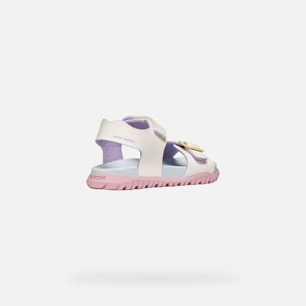 Bílé dívčí sandály Geox Sandal Fusbetto