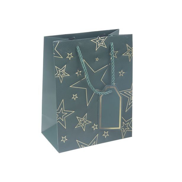 Dárková taška hvězda 18x10x23 cm
