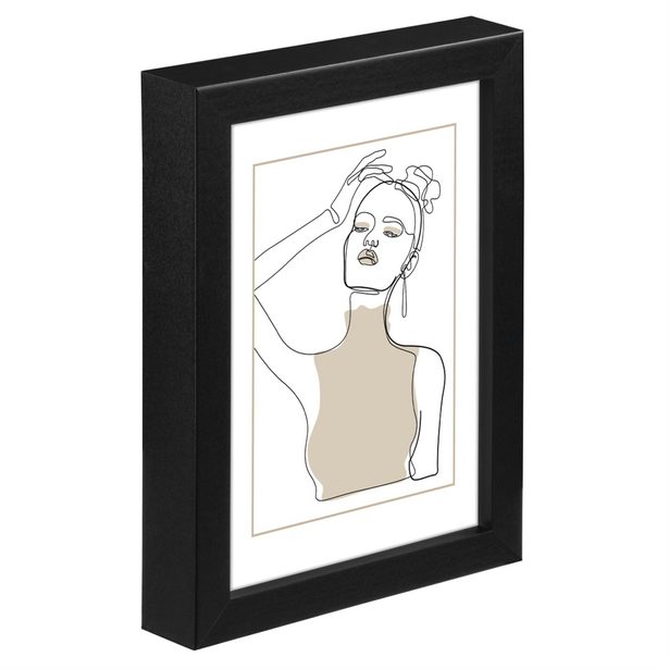 Hama rámeček dřevěný KOPENHAGEN, černá, 50x70 cm