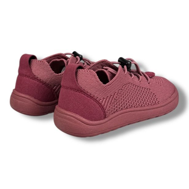 Dětská plátěná obuv BAREFOOT Protetika - bordo