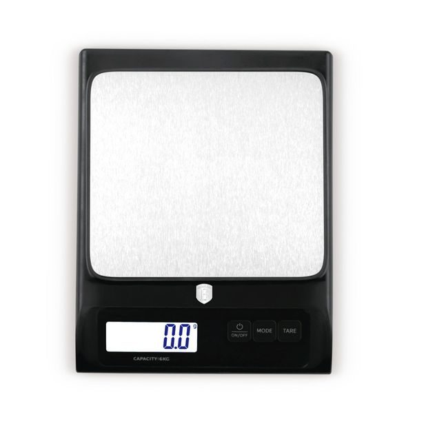 BERLINGERHAUS Kuchyňská váha digitální 6 kg Matte Black Collection BH-9914