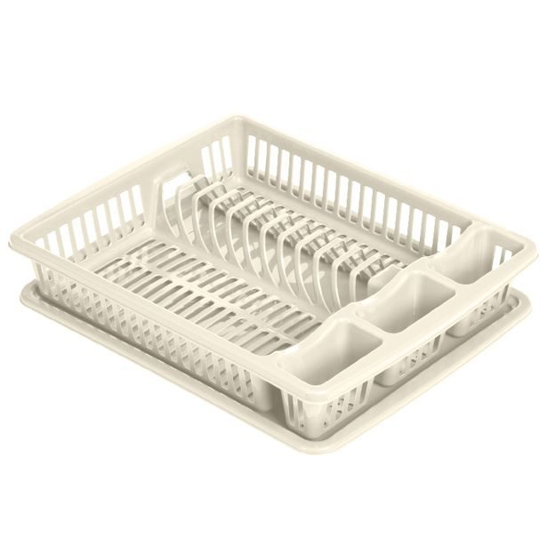 EXCELLENT HOUSEWARE Odkapávač na nádobí plast 46 x 36,5 x 8 cm béžová KO-024001700bezo